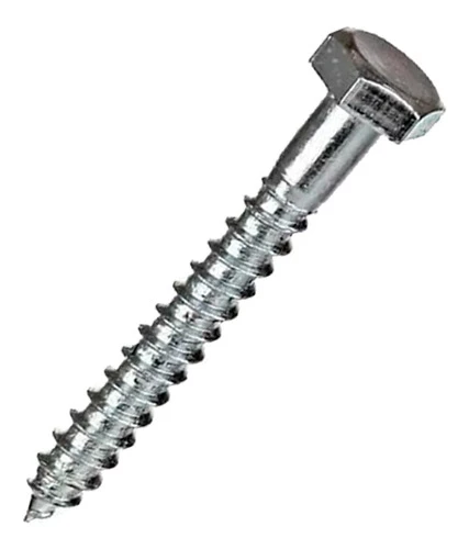 Tornillo Tirafondo Hexagonal Zincado 5/16 X 2 X 100uni. 0