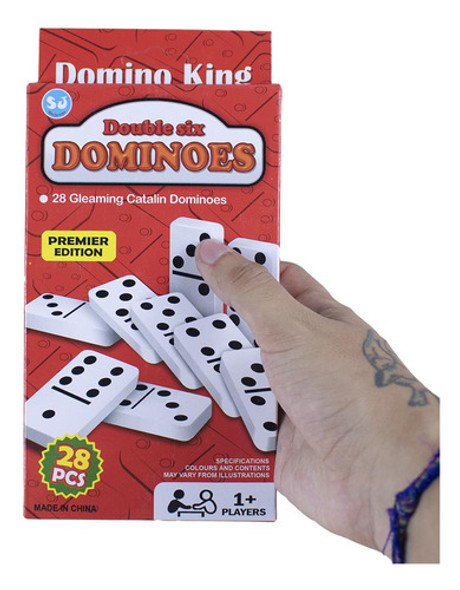 4 Caixa Domino Branco Peças De Plástico Tradicional 1