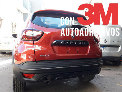 Protección Paragolpe Trasero Renault Captur Con Cromo Kenny 1
