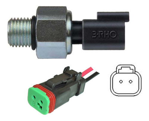 Cebolinha De Pressao Cummins Dodge 2897324 + Conector 0