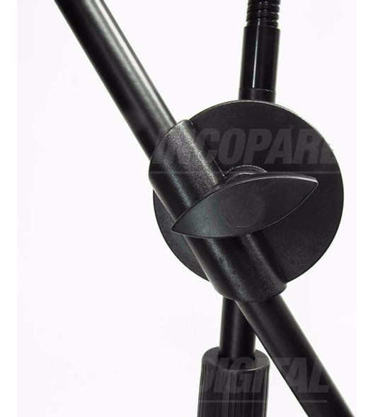 Pie De Microfono Doble De Mesa C/cuello Moon Pmm03d 1