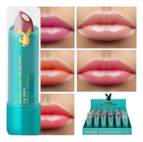 24 Lip Balm Revolution Collection - Kit Playboy Atacado 0