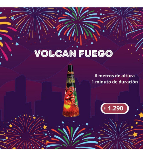 Volcan Fuego - Fuegos Artificiales - Fiestas - Navidad 0