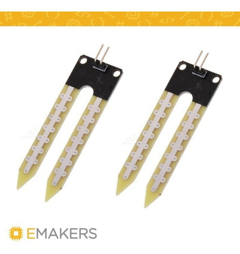 Sonda Sensor Humedad Suelo X2 Uni Higrometro Para Arduino 1