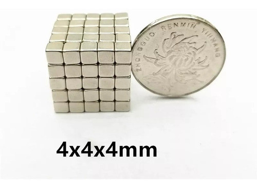 40 Peça Ima De Neodímio Quadrado Cubo 4mm X 4mm Super Forte 1