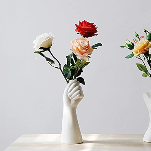 Florero De Cerámica De Arte Moderno De 9 Pulgadas, Contenedo 0