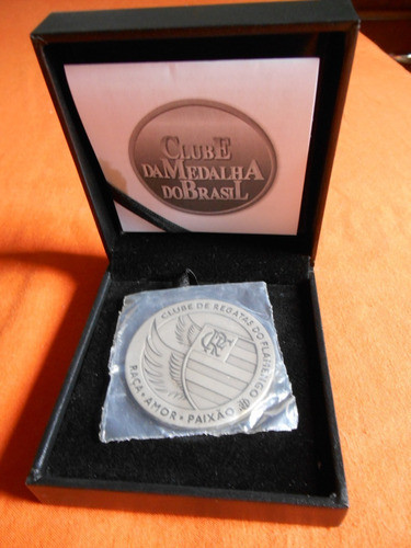 120 Anos Flamengo 64grs Prata 900% No Estojo  + Certificado 0
