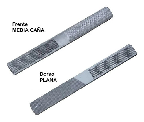 Lima Escofina Para Herrero 4 En 1 Media Caña Y Paralela 0