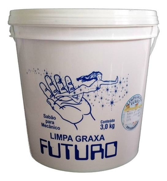 2 Unidades Pasta Sabão Para Mecânico Limpa Graxa Futuro 3kg 0