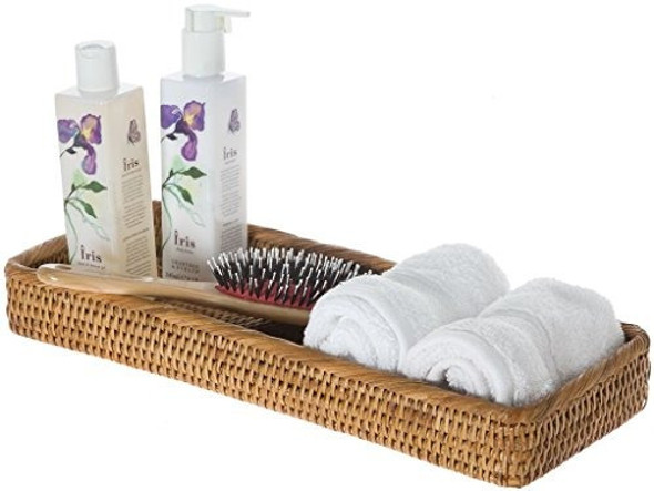 Kouboo La Jolla Bandeja Alargada Para Tocador De Ratán, Hone 1