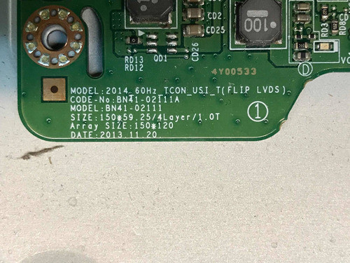 Placa T-con Samsung Un40j5300 1