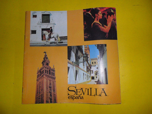 Publicidad Turistica De Sevilla España Folleto Mapa Plano 0
