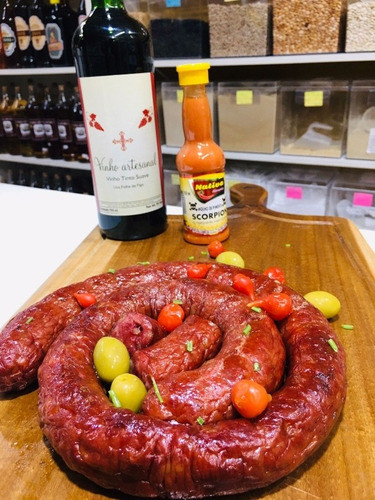 Linguiça Artesanal Mineira  C/ Queijo/pimenta E Tradicional. 1