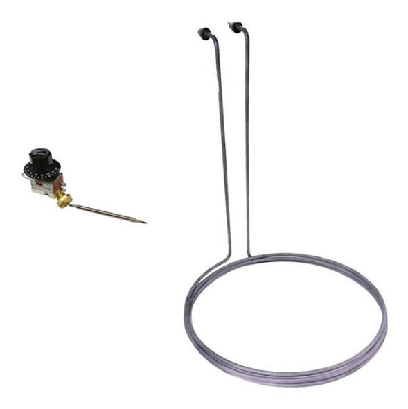 Resistência Elétrica Panela Cerveja 5k 220v + Termostato 120 0