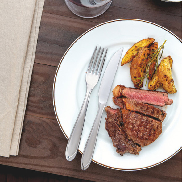 Kit 60 Facas De Carne C/ Serra Inox Restaurante Cozinha Casa 1