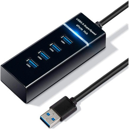 Hub 3.0 4 Portas Usb Extensor Com Interruptor P/ Dados 0