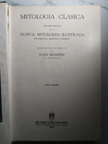 Libros Mitología Clásica Juan Richepin Lote De 2 Ian 259 1