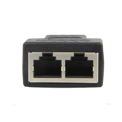 Adaptador Rj45 Splitter 1 A 2 Puerto Hembra Dual Cat 5 / Cat 1