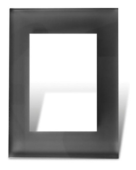 Plaqueta Luz Y Distan. Vidrio Negro Bauhaus 0