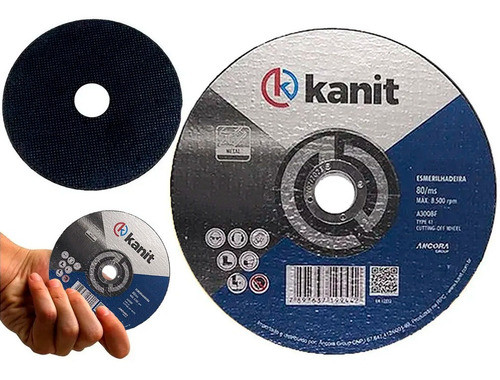 Disco De Corte Fino Inox 125mm Kanit 10 Pçs 1