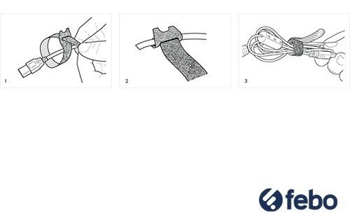 5 Correas Velcro Negro P/ Sujetar Mangueras De Oxigeno Y+ 1
