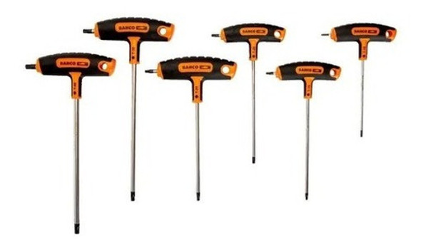 Juego Llaves Torx Bahco En T Largas Set 6 Destornilladores 1