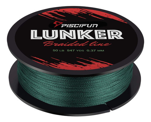 Sedal De Pesca Piscifun Lunker (trenzado - Verde) 0