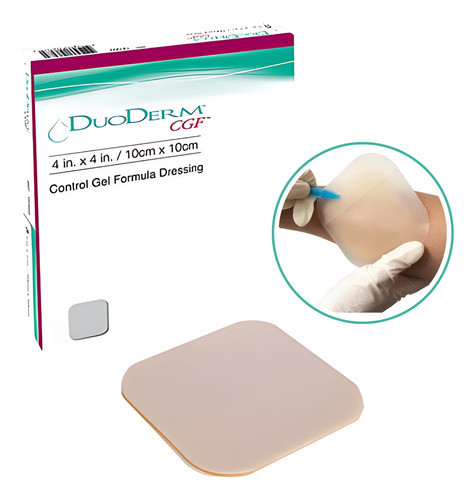 Aposito Hidrocoloide Grueso Parche Cgf 10x10cm Para Escaras 0