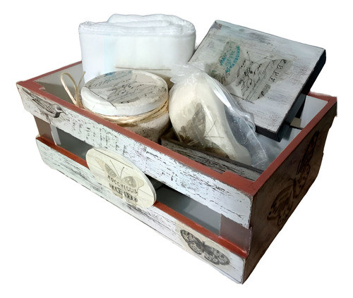 Kit De Baño Con Decoupage 0