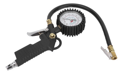 O Medidor De Inflação De Automóvel De 220 Psi De Pistola De 0