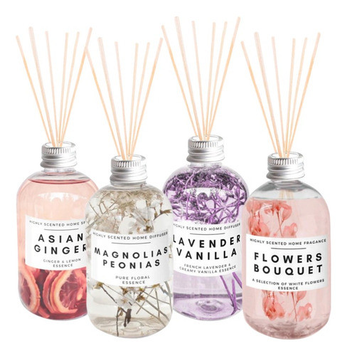Difusor Aromático 250ml Limón&jengibre + Varillas De Madera 1