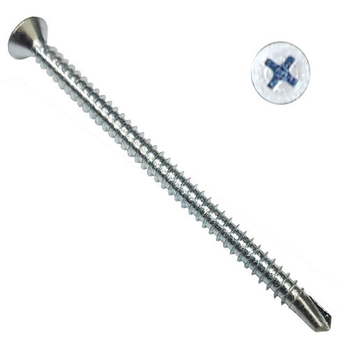 Tornillo Punta Mecha T5 1 4,8mm X 76mm Zincado 100 Unidades 1