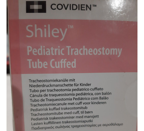 Cánula Traqueotomía Shiley Neonatal 5.0 Con Y Sin Balón 0