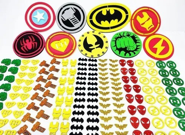 50 Adesivos Pet Piercings Super Heróis Petshop Cães Gatos 0