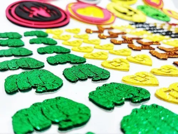 50 Adesivos Pet Piercings Super Heróis Petshop Cães Gatos 1