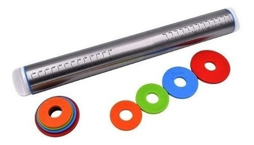 Palo Para Amasar De Acero Inoxidable Con Anillos Regulables 0