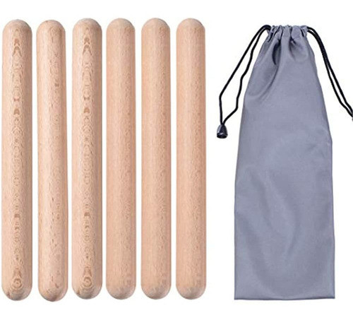 Music Lummi Sticks For Kids, Paquete De 6 Palillos De Ritmo 0