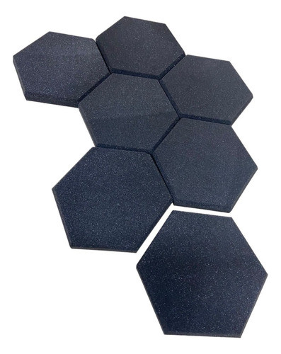 Espuma Acústica Hexagonal C/100 Und 30cm X 3,5cm Lisa 0