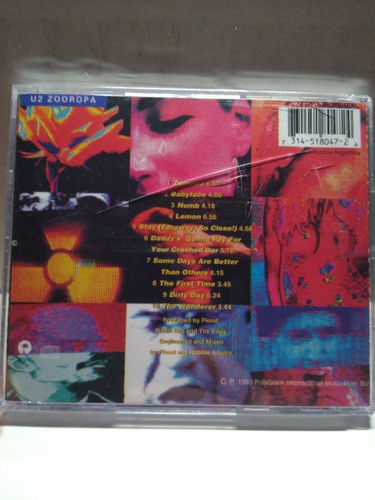 U2 Zooropa Cd Nuevo 1