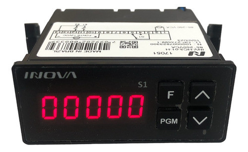 Horimetro Inv-hc3-01-h 4 Dígitos 75mmx33mm 110v 220v Inova 0