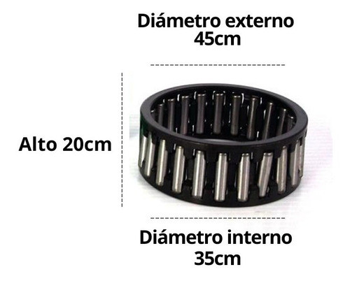 Rodamiento Pesaro 35x45x20cm Tractor Caja Hl102 Acople Dt 1