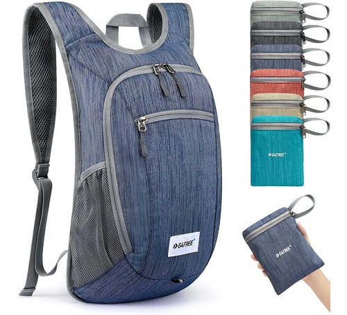 Mochila Impermeable Plegable Para Senderismo 10 L - Azul 0
