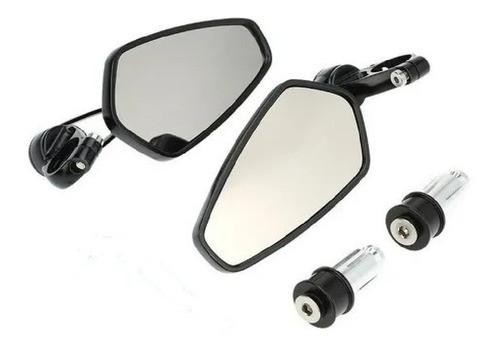 Espejos Sportbike Moto Premium Custom 2 Posiciones Aluminio 0