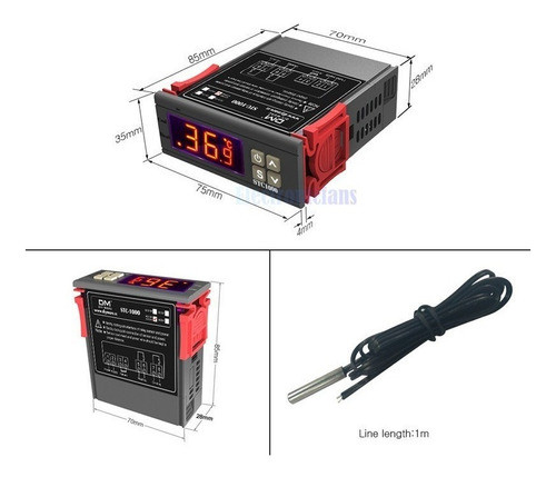 Termostato 10a Stc-1000 Ac 110-220 V Lcd Digital Chocadeira 1