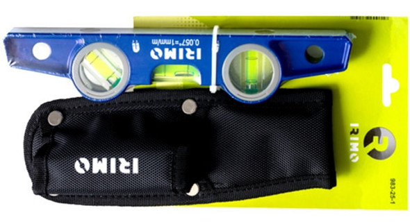 Juego Nivel Torpedo Aluminio Base Magnetica Irimo En Estuche 1