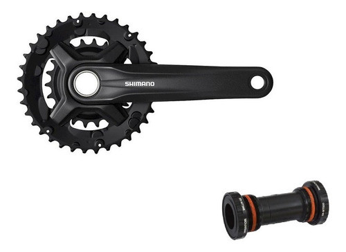 Plato Palanca Biplato Shimano Mt210 36-22 + Caja Hollowtech 0