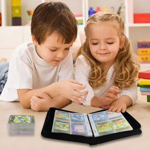 Porta 400 Cards Pokémon Patinhas Album Fichario Com Ziper 1