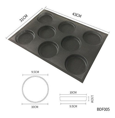 Las Formas De Pan De La Hamburguesa Del Silicón De Bluedrop 1