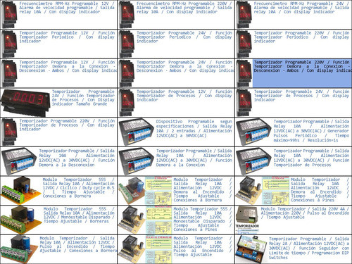 Temporizador Demora Conexion Desconexion Ambos Timer 220v 1