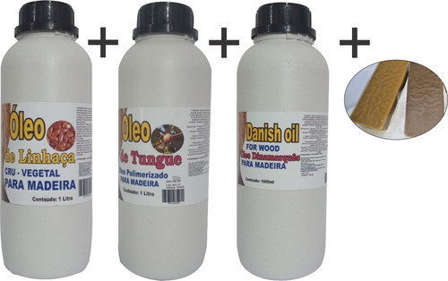 Kit Acabamento Óleo De Linhaça+tungue+dash Oil+cera De Abe 0
